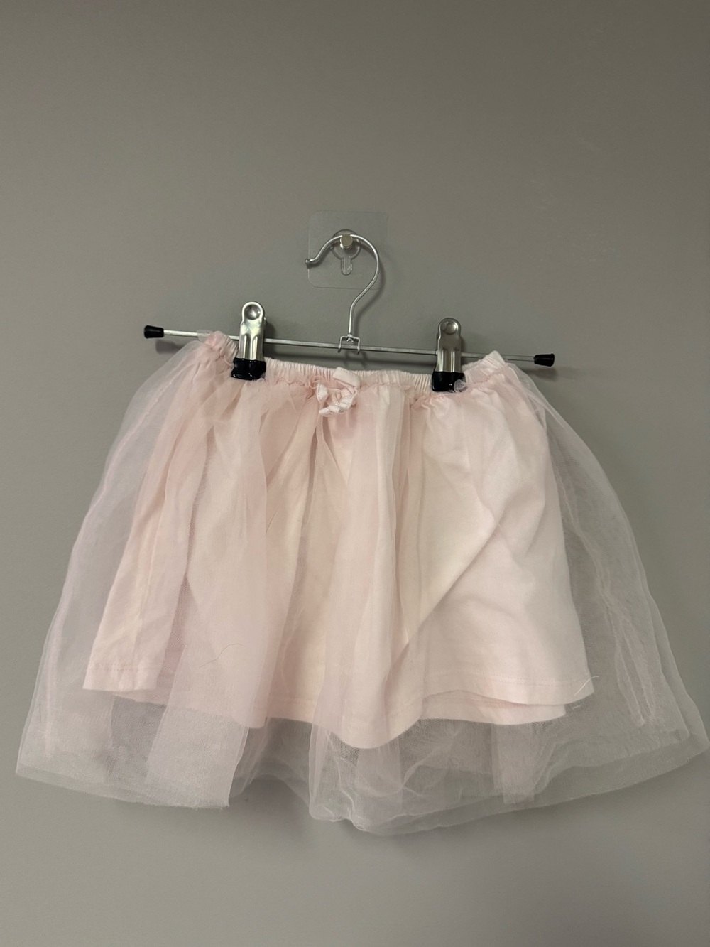 Zara Pale Pink Tulle Layered Skirt